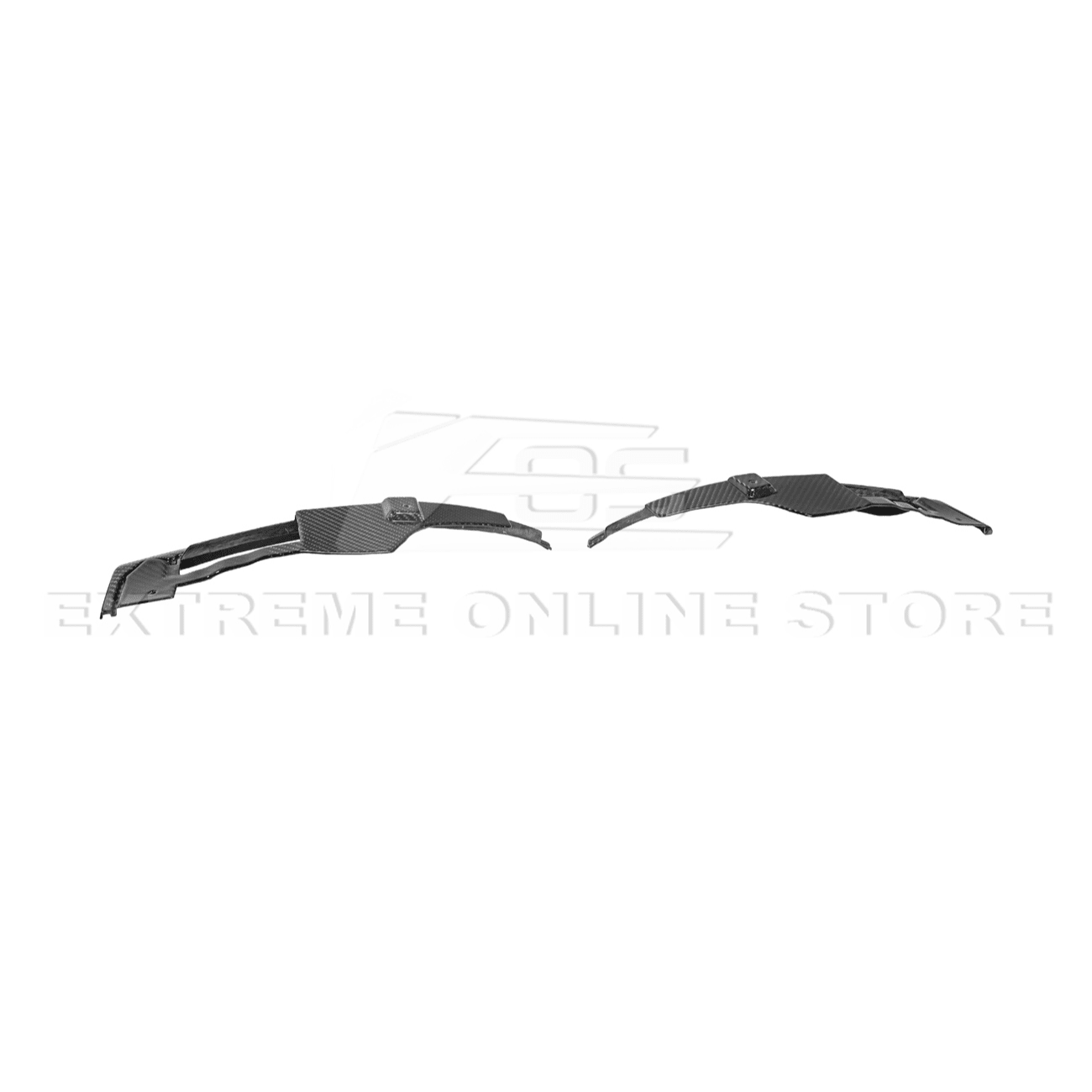 Ford Mustang S650 EOS Dry Carbon Fiber Mud Flap Splash Guard Set 2024-Up