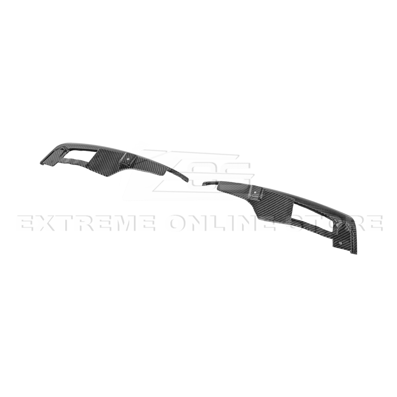 Ford Mustang S650 Dry Carbon Fiber XL Extended Fender Flares Mud Flap Kit 2024-Up