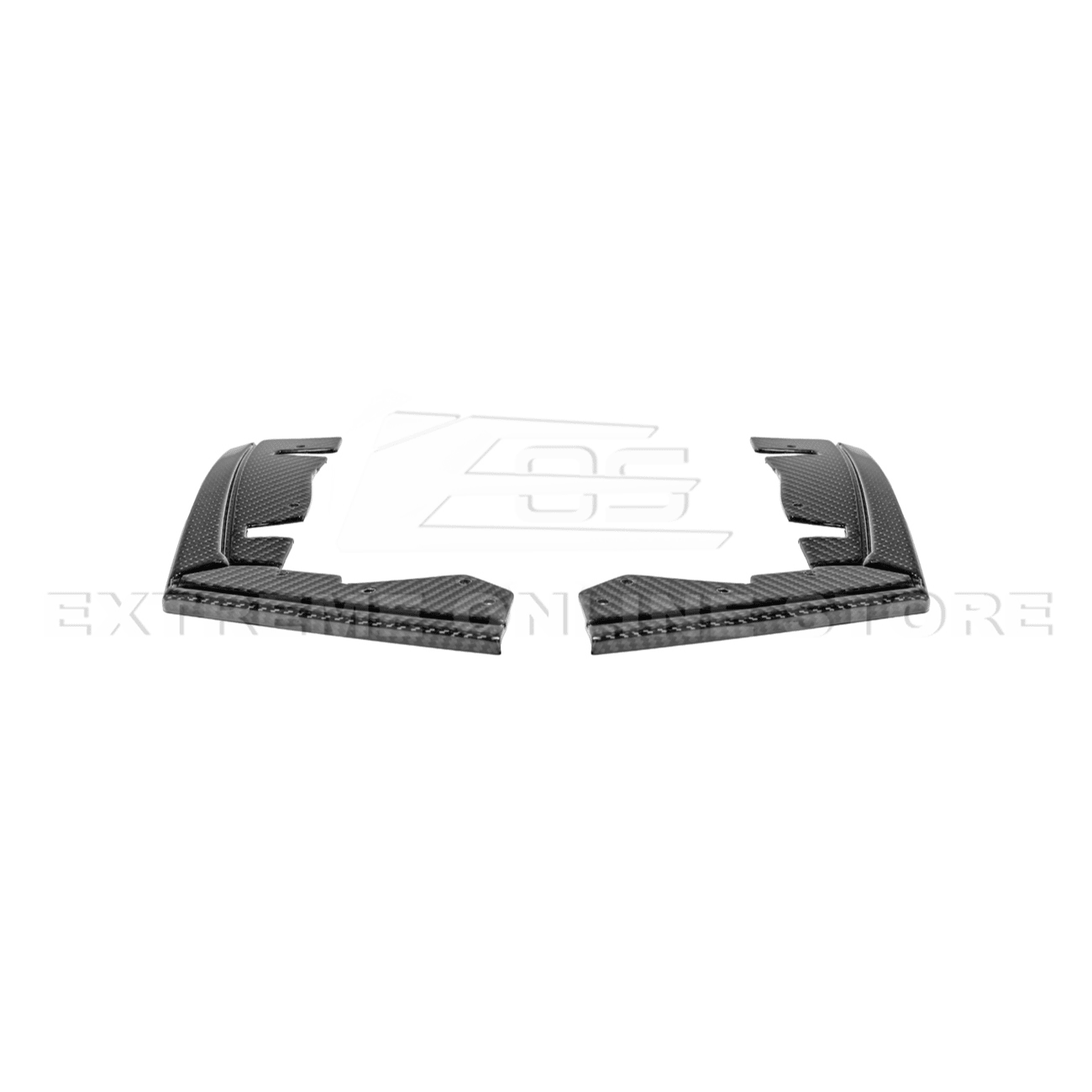Ford Mustang S650 Dry Carbon Fiber XL Extended Fender Flares Mud Flap Kit 2024-Up