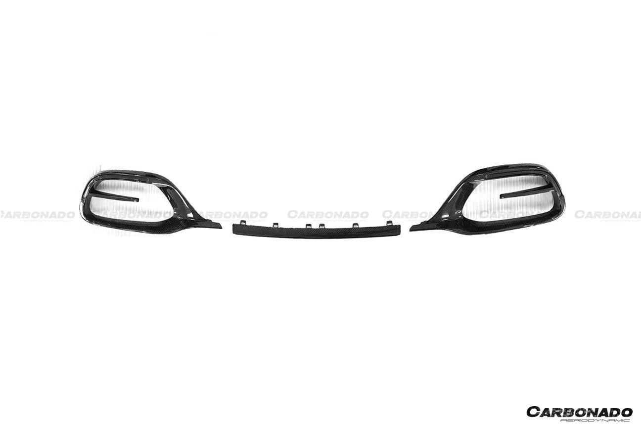 Mercedes-Benz S-Class Maybach W223 4Matic MSY Style Dry Carbon Fiber Front Bumper Air Vents 2021-Up