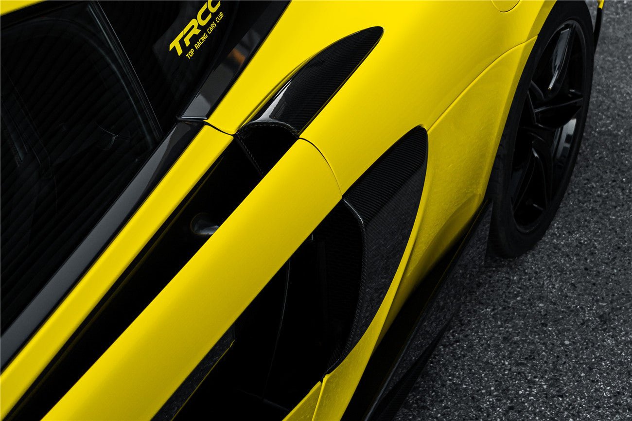 2018 - 2021 McLaren 600lt Carbon Fiber Quarter Panel Side Scoops
