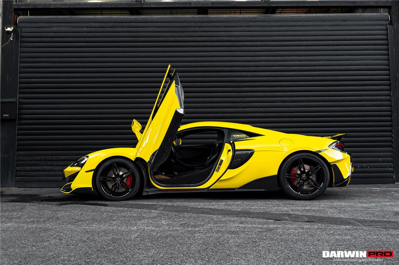 2015 - 2020 McLaren 540C & 570S & 570GT 600LT-Style Partial Carbon Fiber Rear Bumper with Diffuser and Trunk Spoiler and Engine Trunk and Exhaust