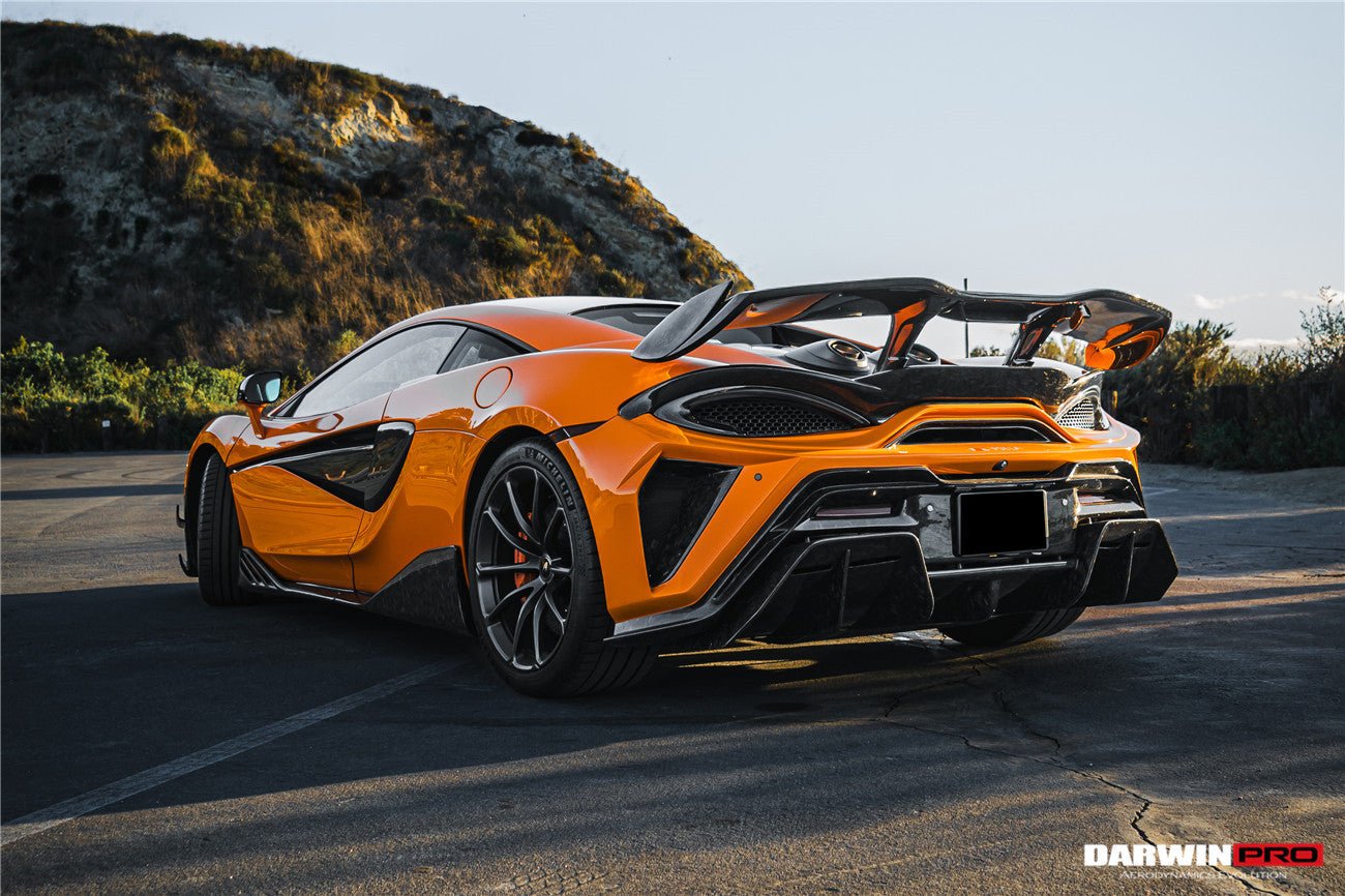 2018 - 2021 McLaren 600lt BKSS Style Partial Carbon Fiber Rear Bumper
