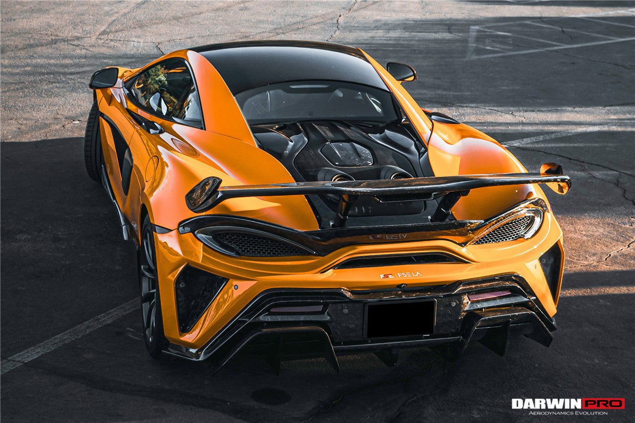 2018 - 2021 McLaren 600lt BKSS Style Partial Carbon Fiber Rear Bumper