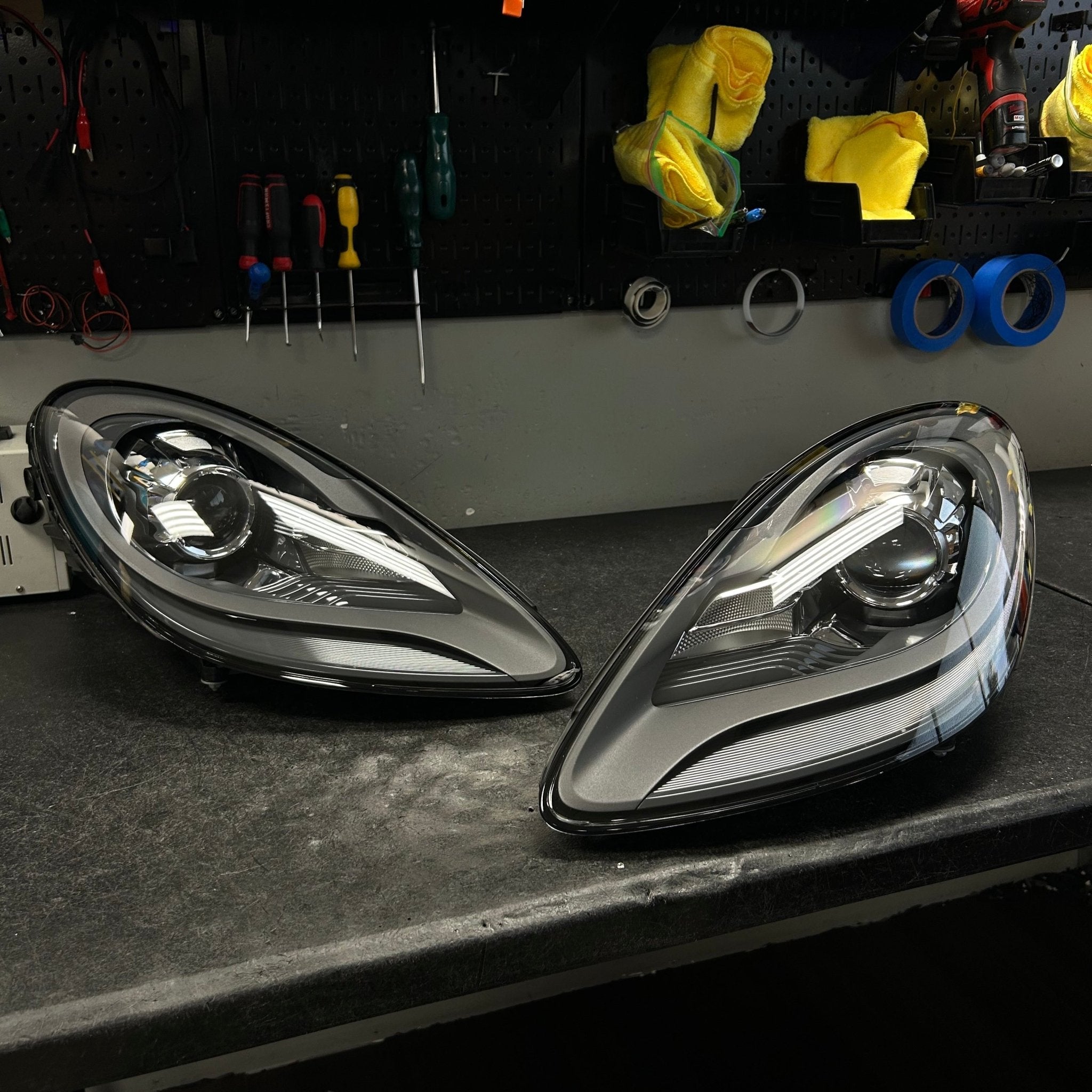 Porsche 718 (982) Boxster Cayman Headlight Lens Replacement Service (2017 - 2025)