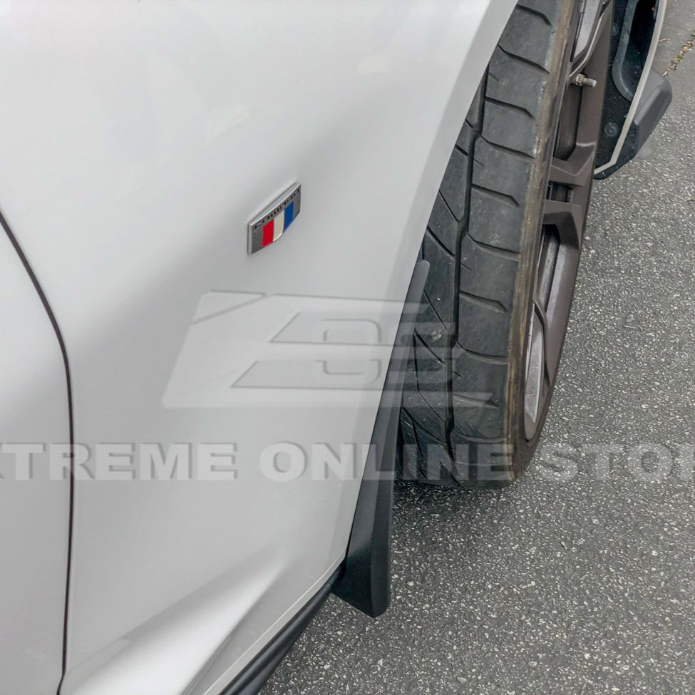 Chevrolet Camaro 6th Gen GM Style Black Front Rear Splash Guards Mud Flaps Set 2016-2024