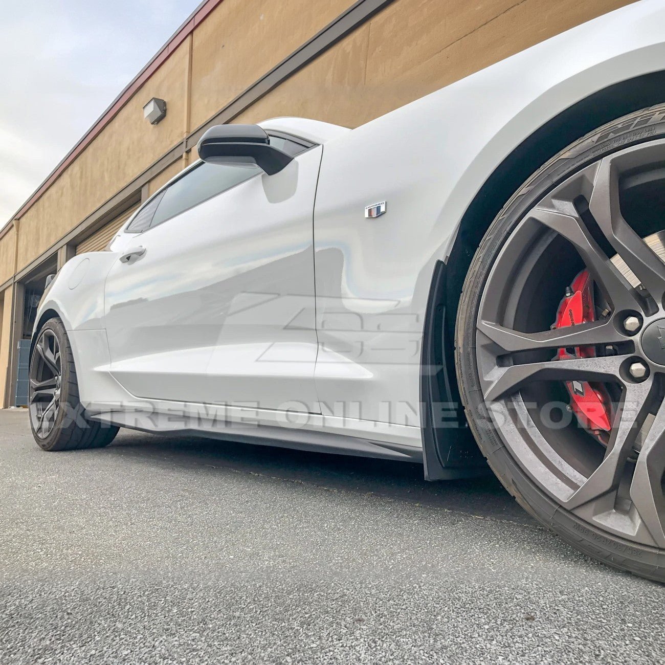 Chevrolet Camaro 6th Gen GM Style Black Front Rear Splash Guards Mud Flaps Set 2016-2024