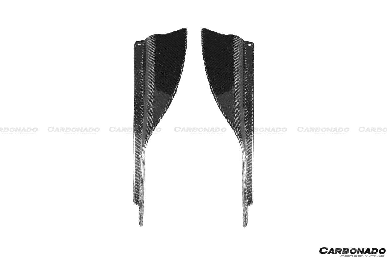 2012 - 2016 Nissan GTR R35 DBA Mines Style Carbon Fiber Front Canards