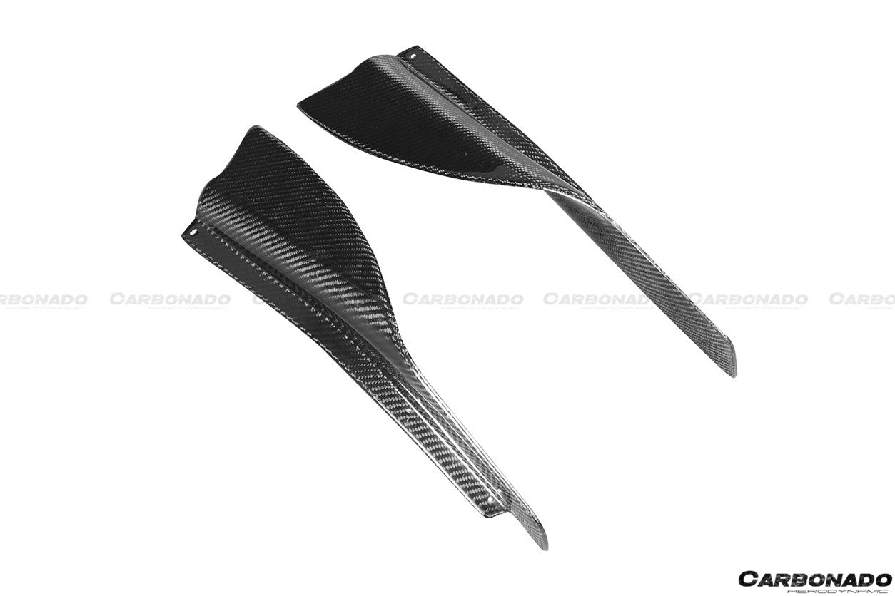 2012 - 2016 Nissan GTR R35 DBA Mines Style Carbon Fiber Front Canards