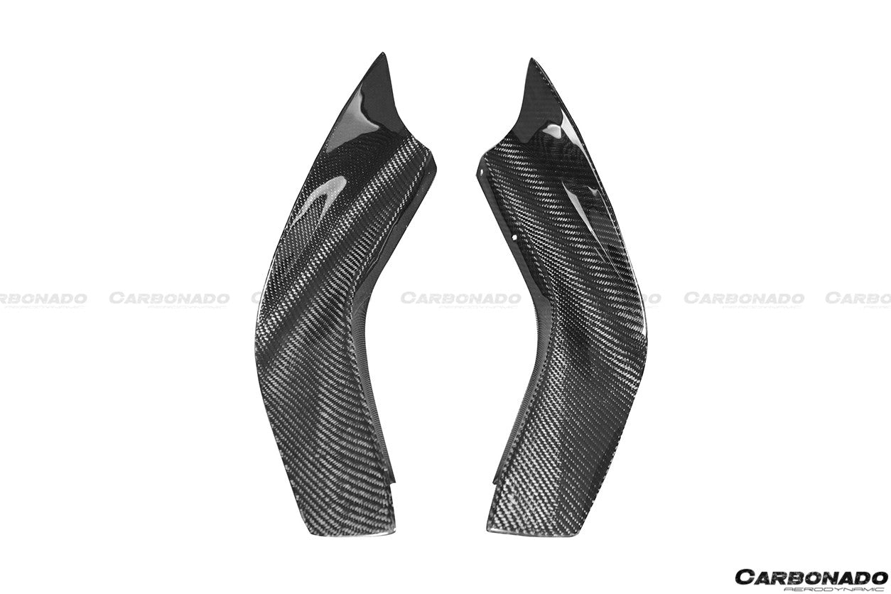 2012 - 2016 Nissan GTR R35 DBA Mines Style Carbon Fiber Front Canards
