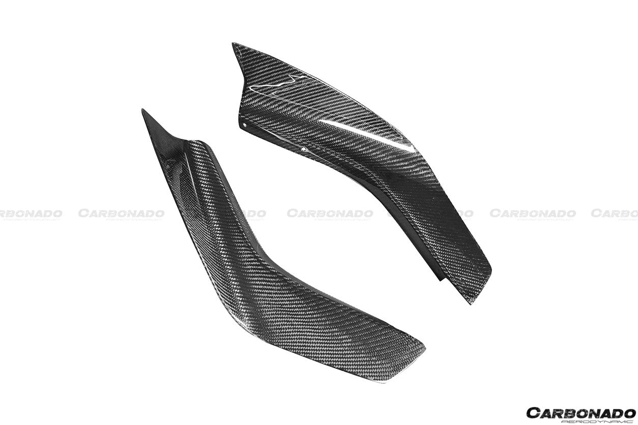 2012 - 2016 Nissan GTR R35 DBA Mines Style Carbon Fiber Front Canards