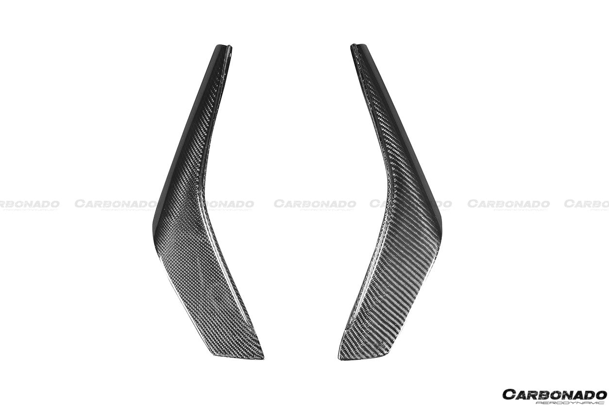 2012 - 2016 Nissan GTR R35 DBA Mines Style Carbon Fiber Front Canards
