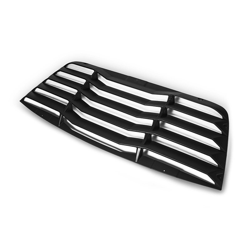 Dodge Challenger LC Primer Black Rear Window Louver Sun Shade Cover 2008-Up