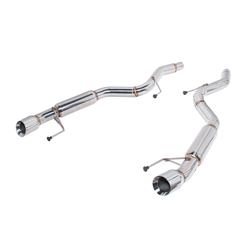Ford Mustang S550 Axle Back Exhaust System Extreme Muffler 4 Inch Tips 2015-2023
