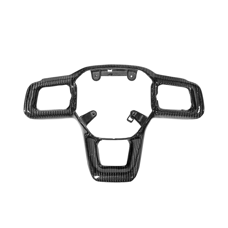 Ford Mustang S650 Carbon Fiber Steering Wheel Button Cover 2024-Up