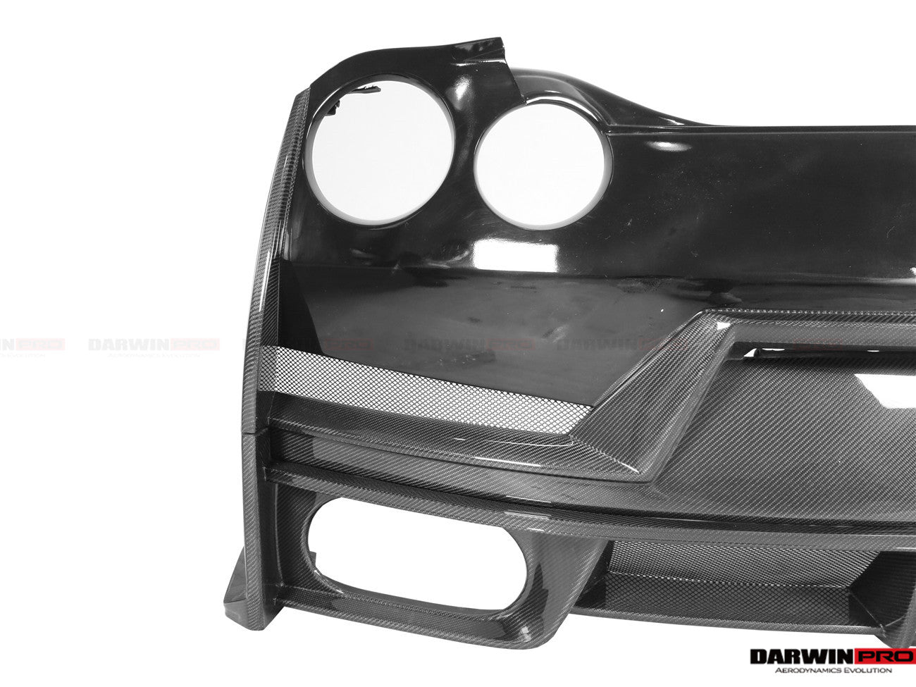 2008 - 2024 Nissan GTR R35 CBA/DBA/EBA 2024-Nismo Style Part Carbon Fiber Rear Bumper With Black Light