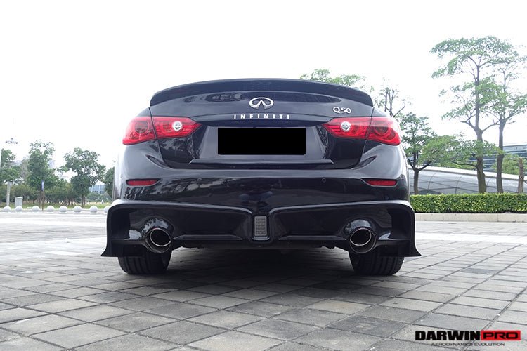2014 - 2017 Infiniti Q50 Sedan EAU ROUGE Style Rear Bumper