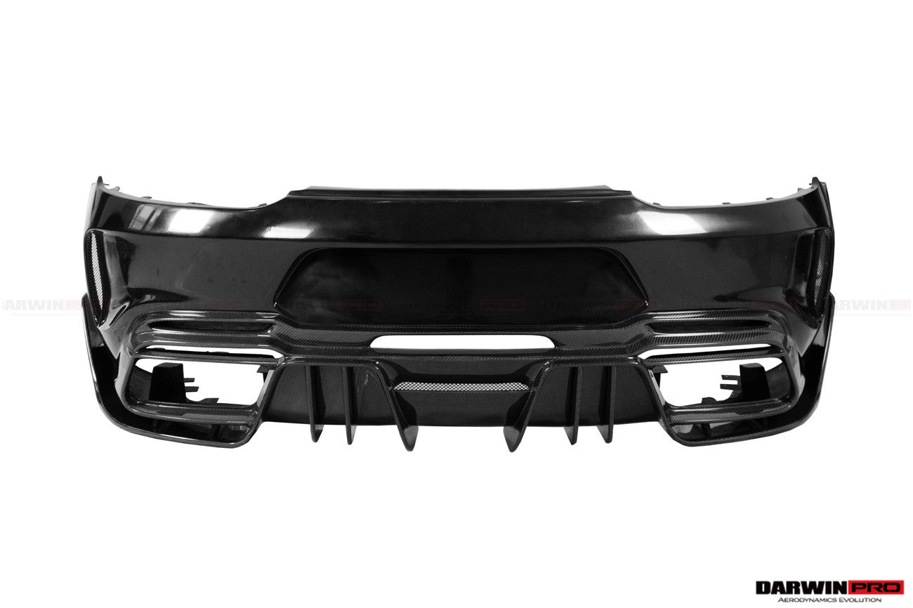 2017 - 2021 Mercedes Benz AMG GTC IMPII Part Carbon Fiber Rear Bumper With Exhasust tips