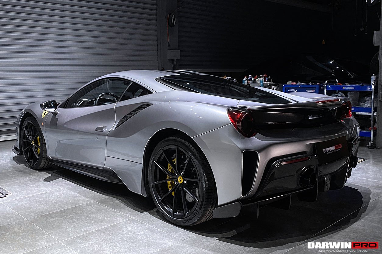 2015 - 2020 Ferrari 488 GTB Pista Style Rear Bumper & Wing