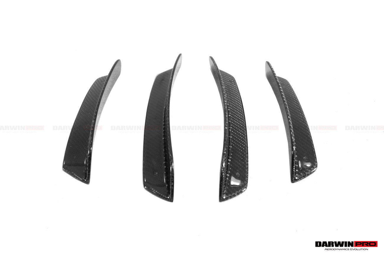 2013 - 2019 Porsche 911 991 Turbo S GT2RS Style Partial Carbon Fiber Front Bumper and Fender