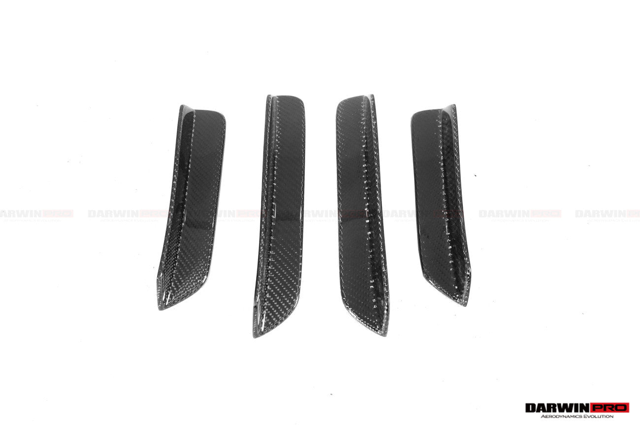 2013 - 2019 Porsche 911 991 Turbo S GT2RS Style Partial Carbon Fiber Front Bumper and Fender