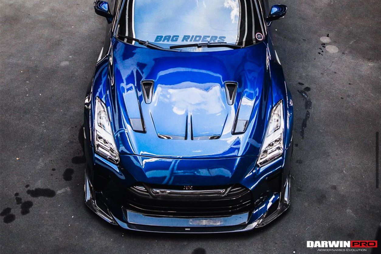 2008 - 2022 Nissan GTR R35 CBA & DBA & EBA BKSSII Style Carbon Fiber Hood