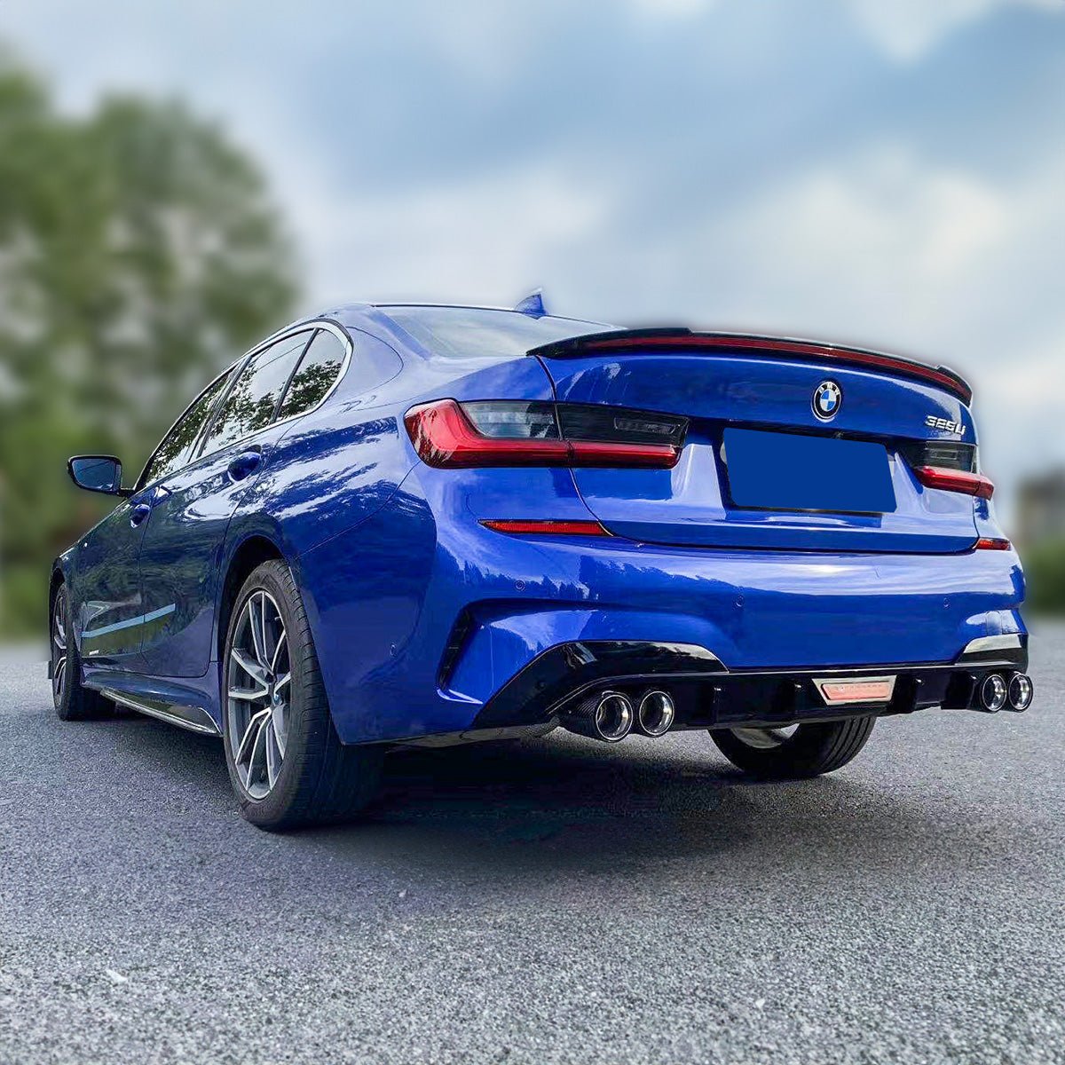 2019-2022 BMW G20 3 Series AC Style Gloss Black Rear Diffuser