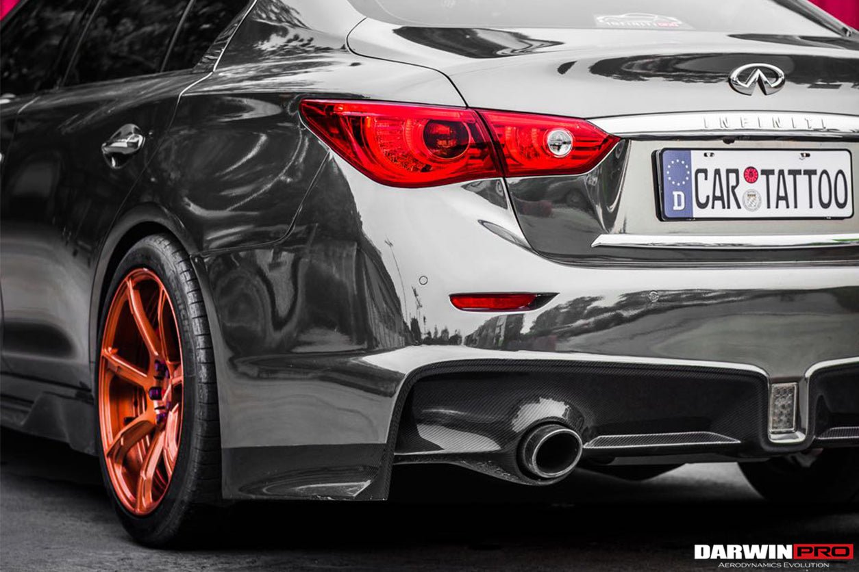 2014 - 2017 Infiniti Q50 Sedan EAU ROUGE Style Rear Bumper
