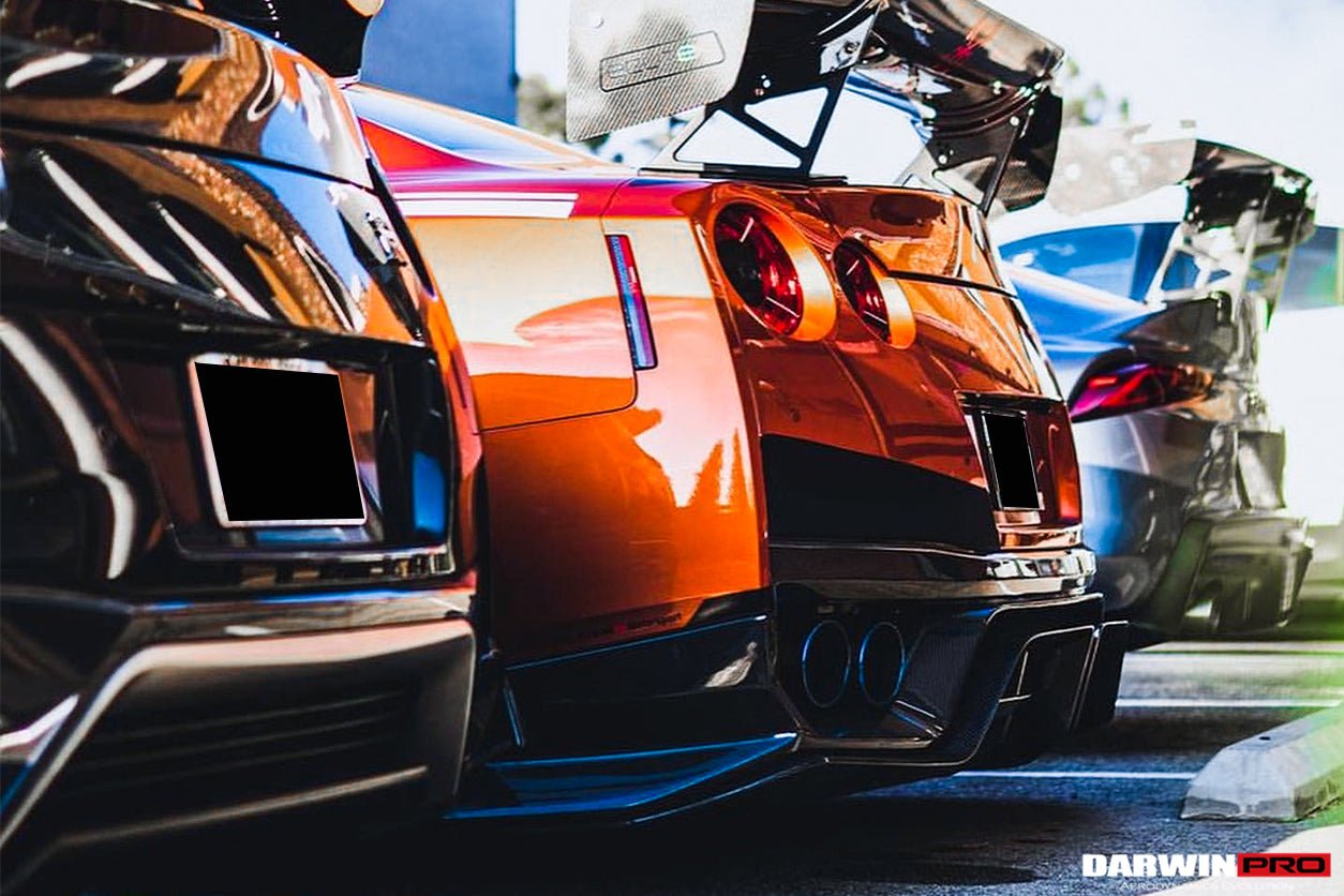 2017 - 2022 Nissan GTR R35 EBA BKSS Style Carbon Fiber Rear Diffuser