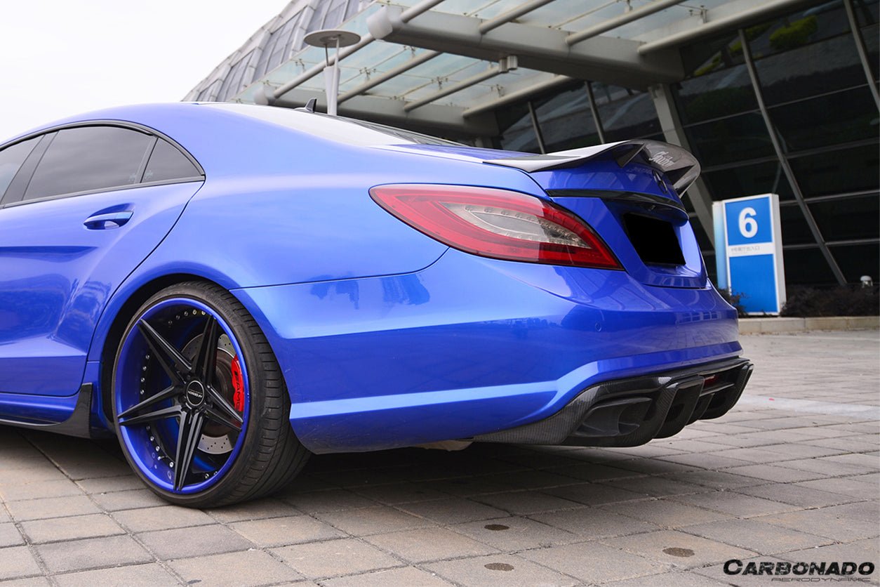 2011 - 2015 Mercedes Benz CLS400 CLS500 CLS63 AMG W218 RT Style Rear Diffuser