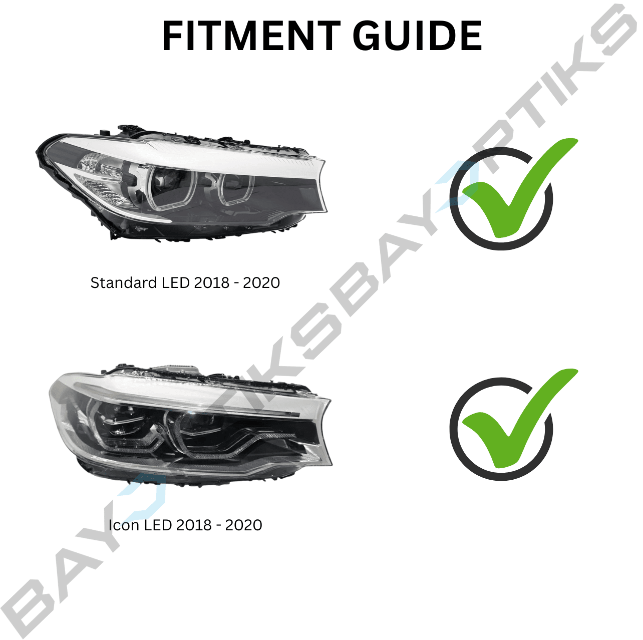 BMW G30 5 Series Snake Eyes Style Headlight 2018 - 2020