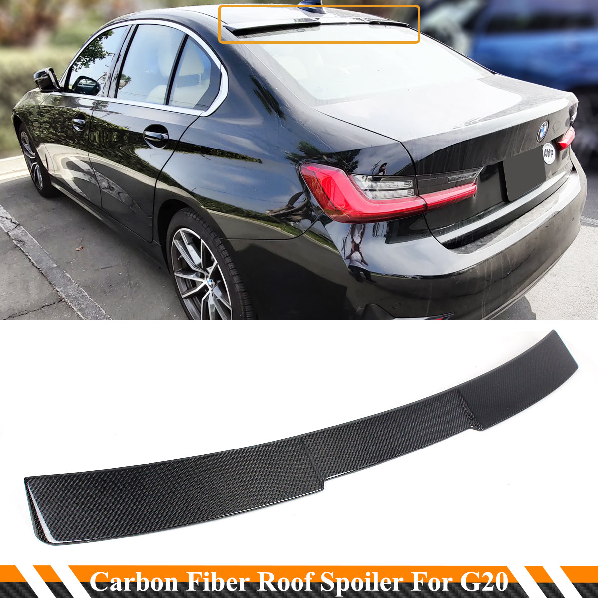BMW G80 M3 G20 3 Series Carbon Fiber Roof Spoiler (2019 - Present)
