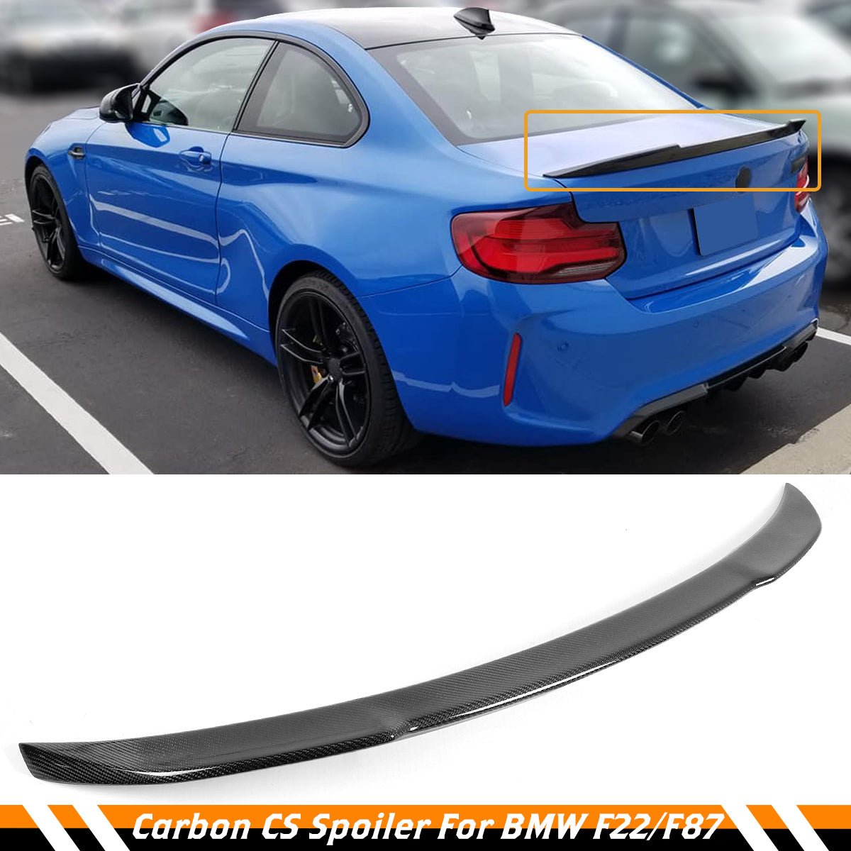 F22 2 Series BMW Spoiler Carbon Fiber 2014-2021