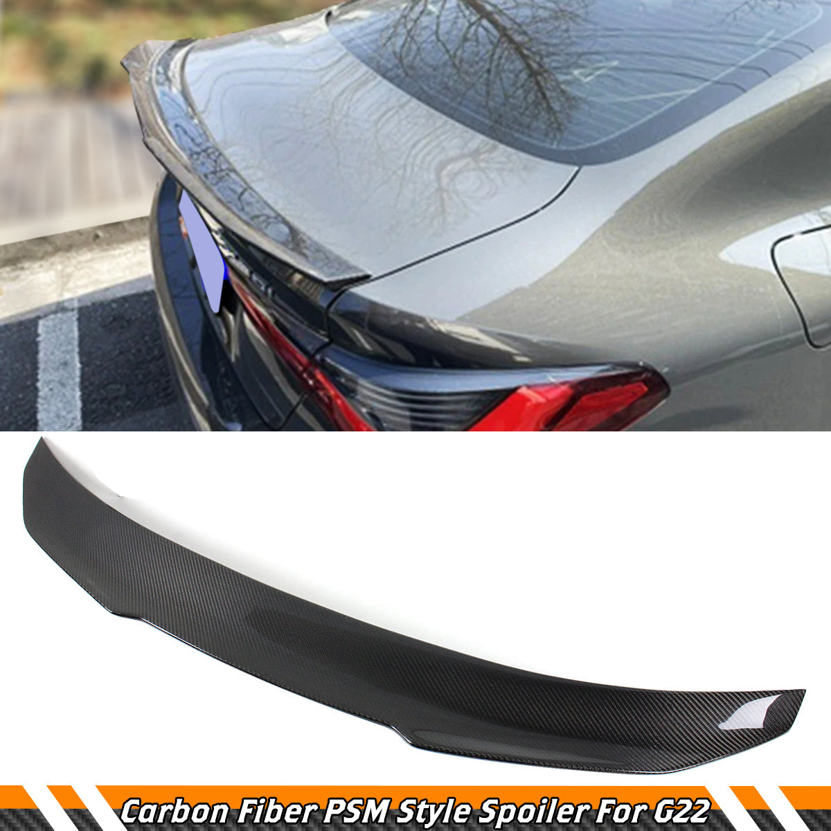 G22 G82 BMW Trunk Spoiler Carbon Fiber 2021-2023