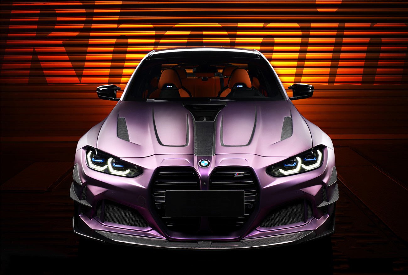 2021-UP BMW M3 G80 G81 BKSSII Style Front Bumper and Front Fender and Side Skirts