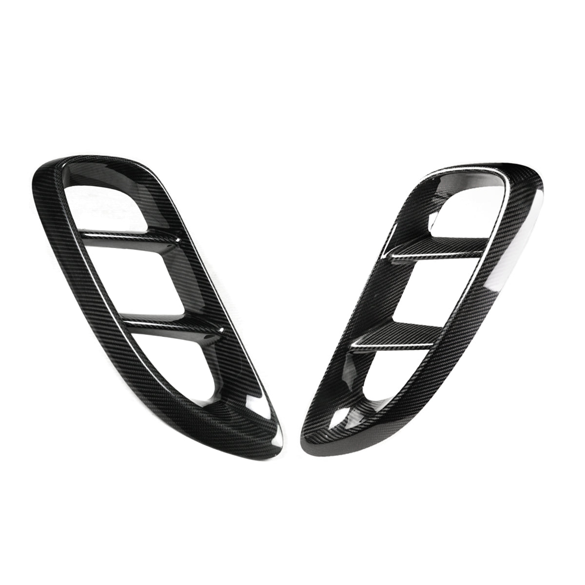 Porsche 718 Cayman / Boxster Full Carbon Fiber Side Air Vent Intake Trim 2016-2025