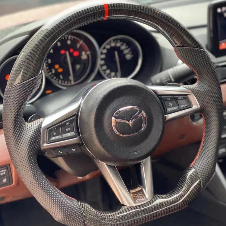 Mazda MX-5 Miata ND Custom Carbon Fiber Steering Wheel 2016-2025