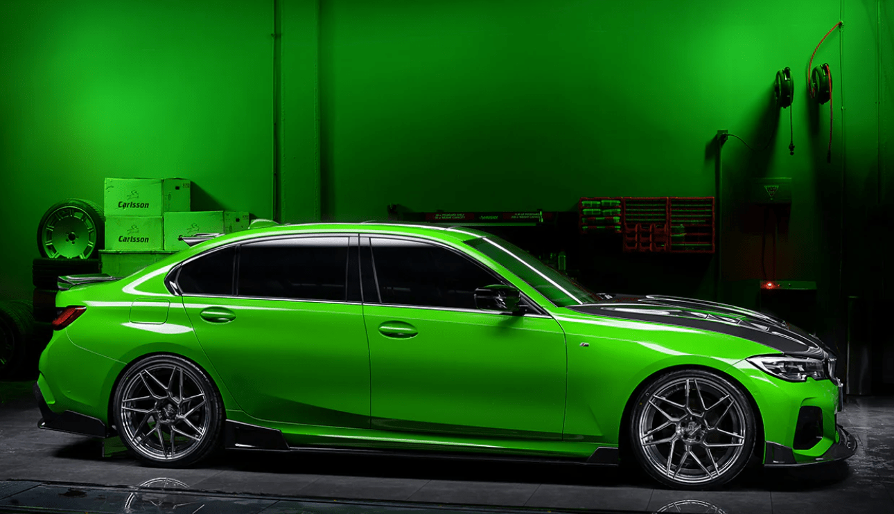 2019-2022 BMW 3 Series G20 Carbon Fiber Side Skirts Under Board