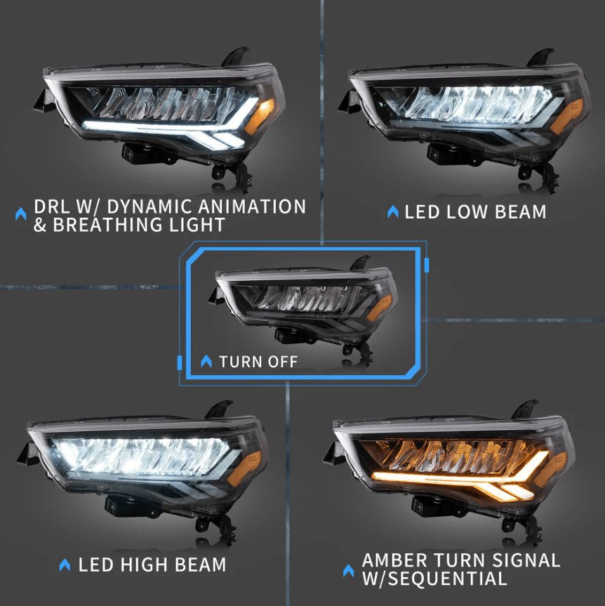 Toyota 4Runner LED Headlights Front Lights Assembly (2014 - 2024)