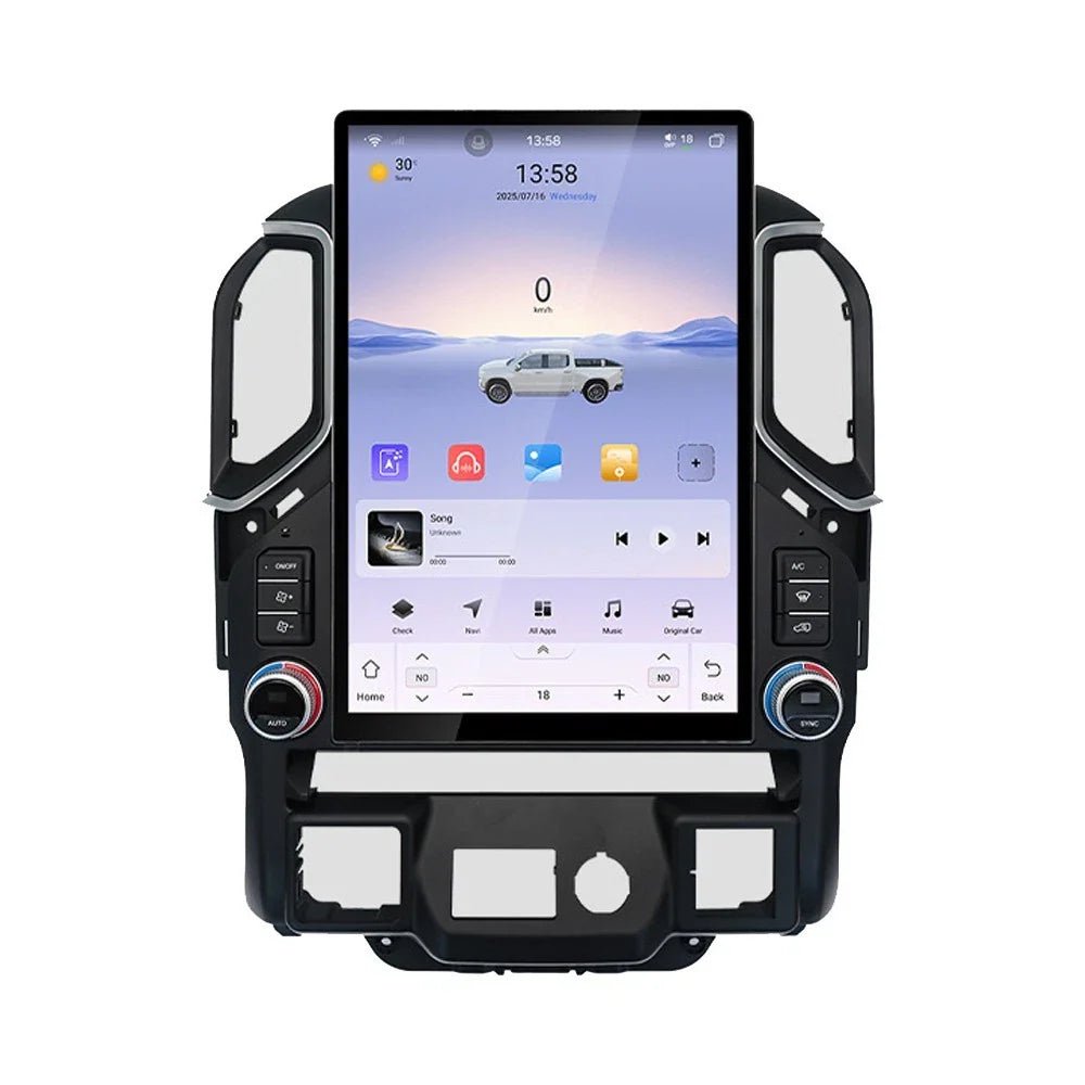 Chevrolet Silverado 15.6 Inch Vertical Touchscreen CarPlay Infotainment System 2019-Up