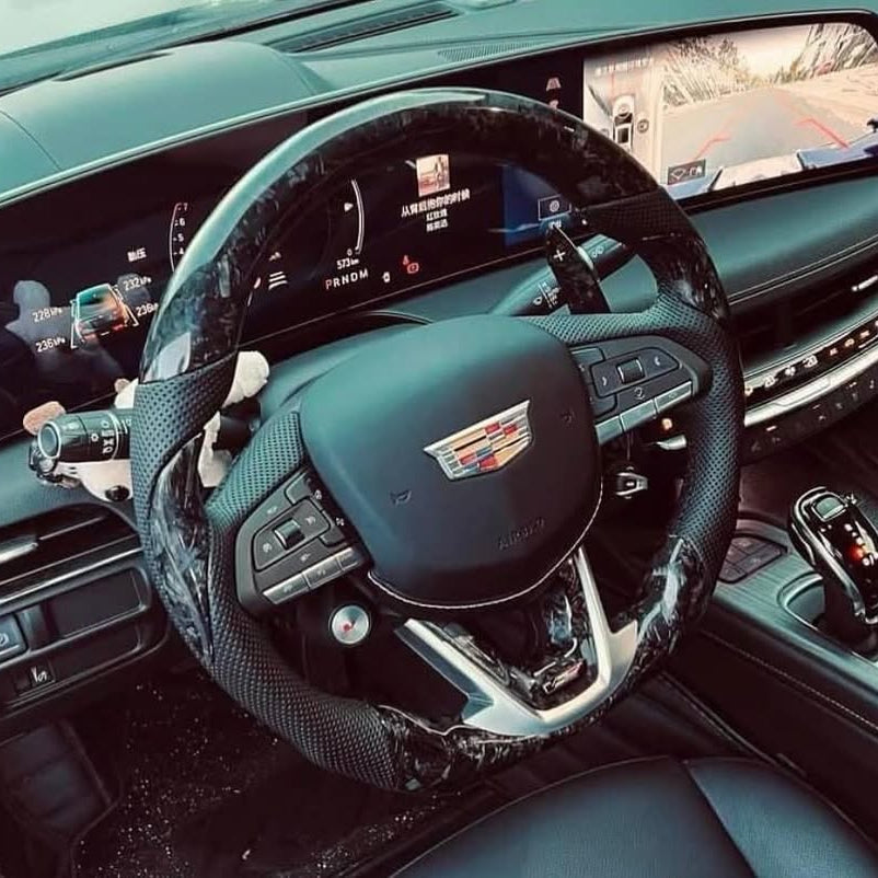 Cadillac CT5 CT4 Custom Carbon Fiber Steering Wheel 2020-Up