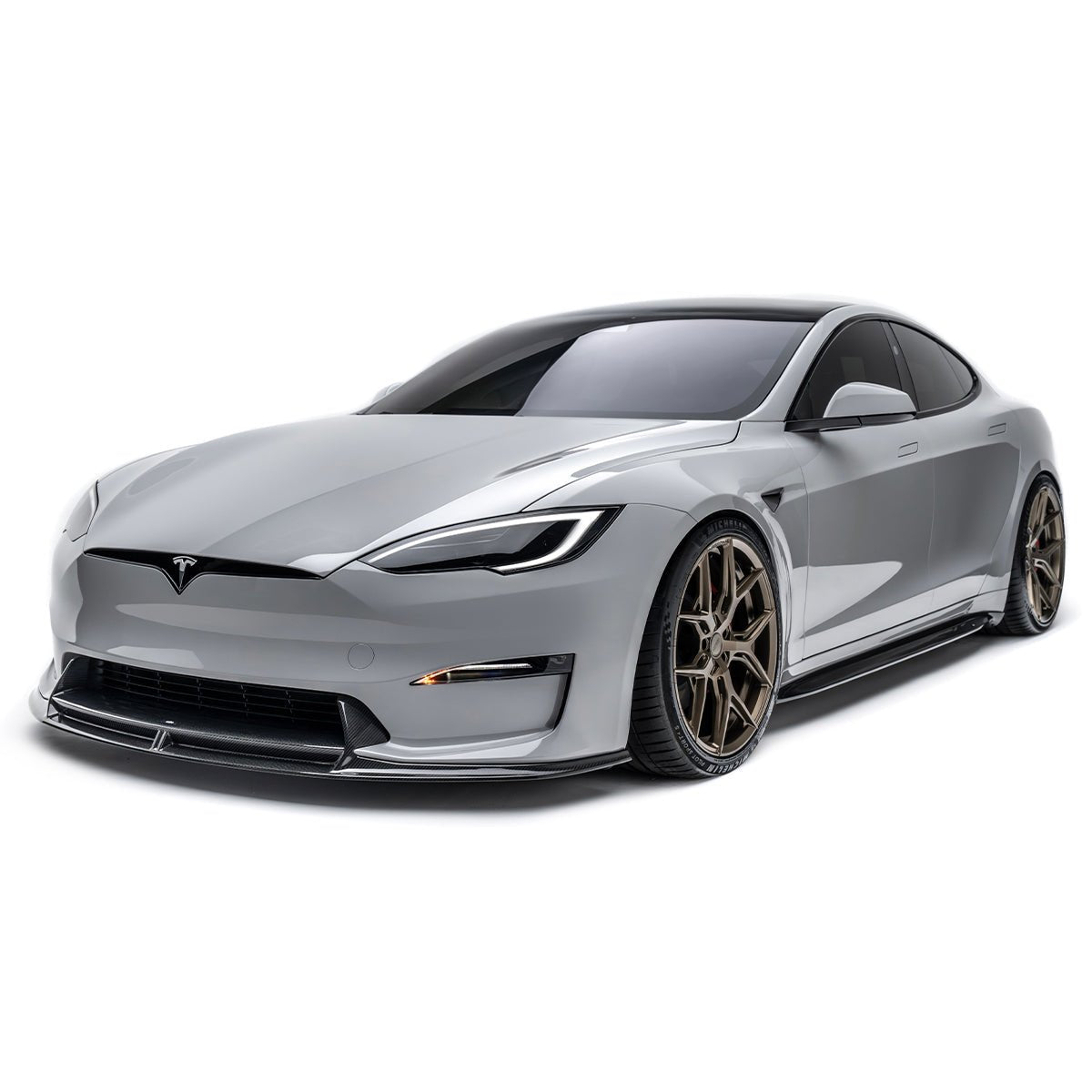 Tesla Model S Carbon Fiber Side Skirt 2021 - 2025
