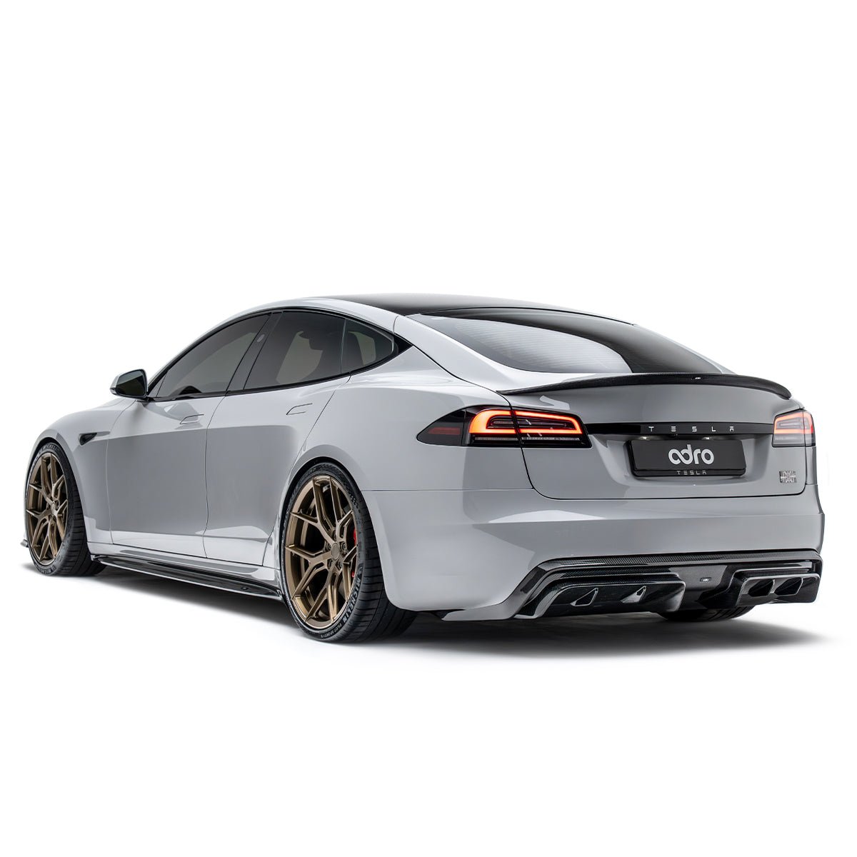 Tesla Model S Carbon Fiber Side Skirt 2021 - 2025