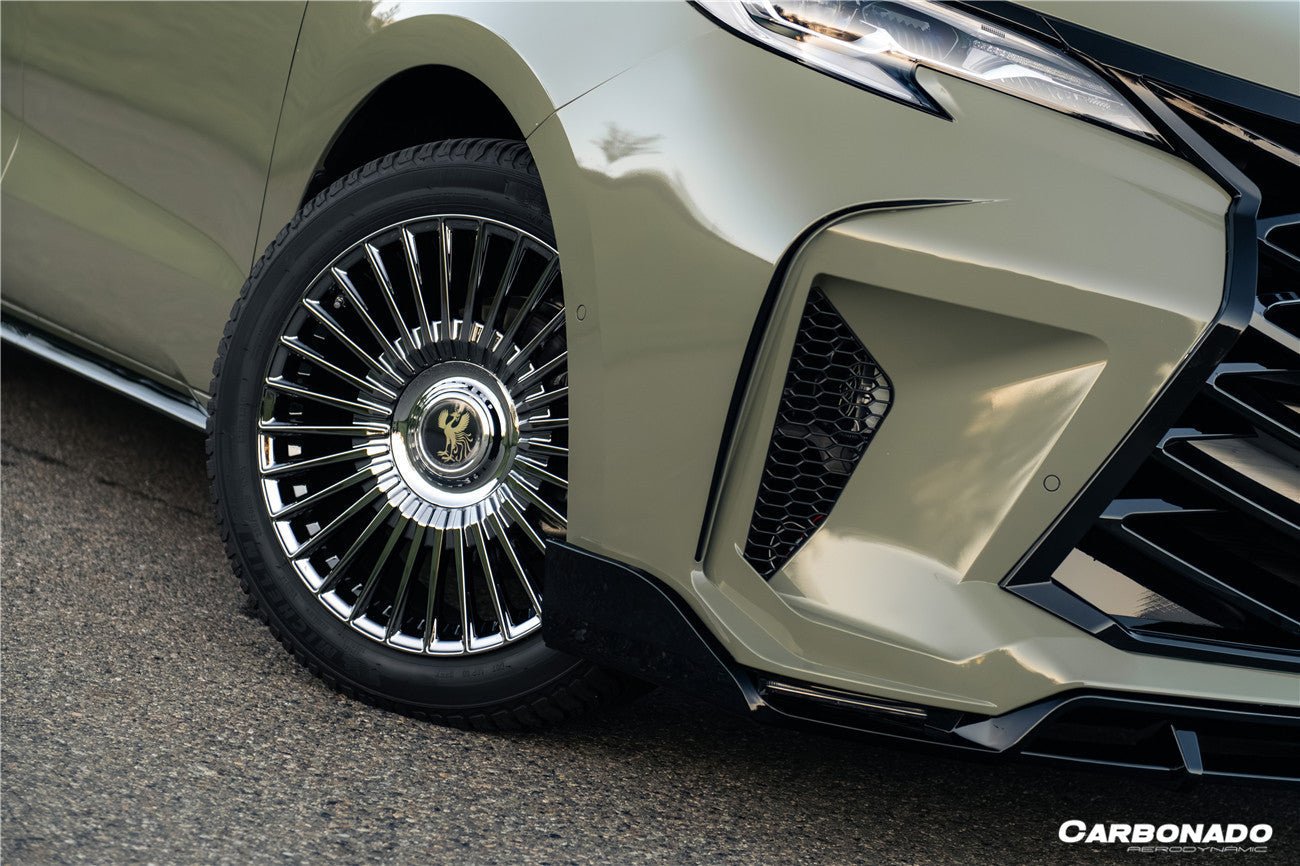 2021 - 2025 Toyota Sienna Thunder Style PP Front Bumper with Lip and Grills and LED Light