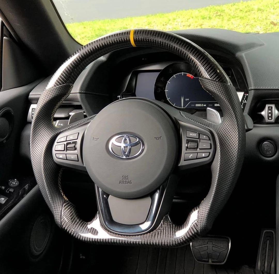 Toyota Supra A90 A91 Custom Carbon Fiber Steering Wheel 2020-Up