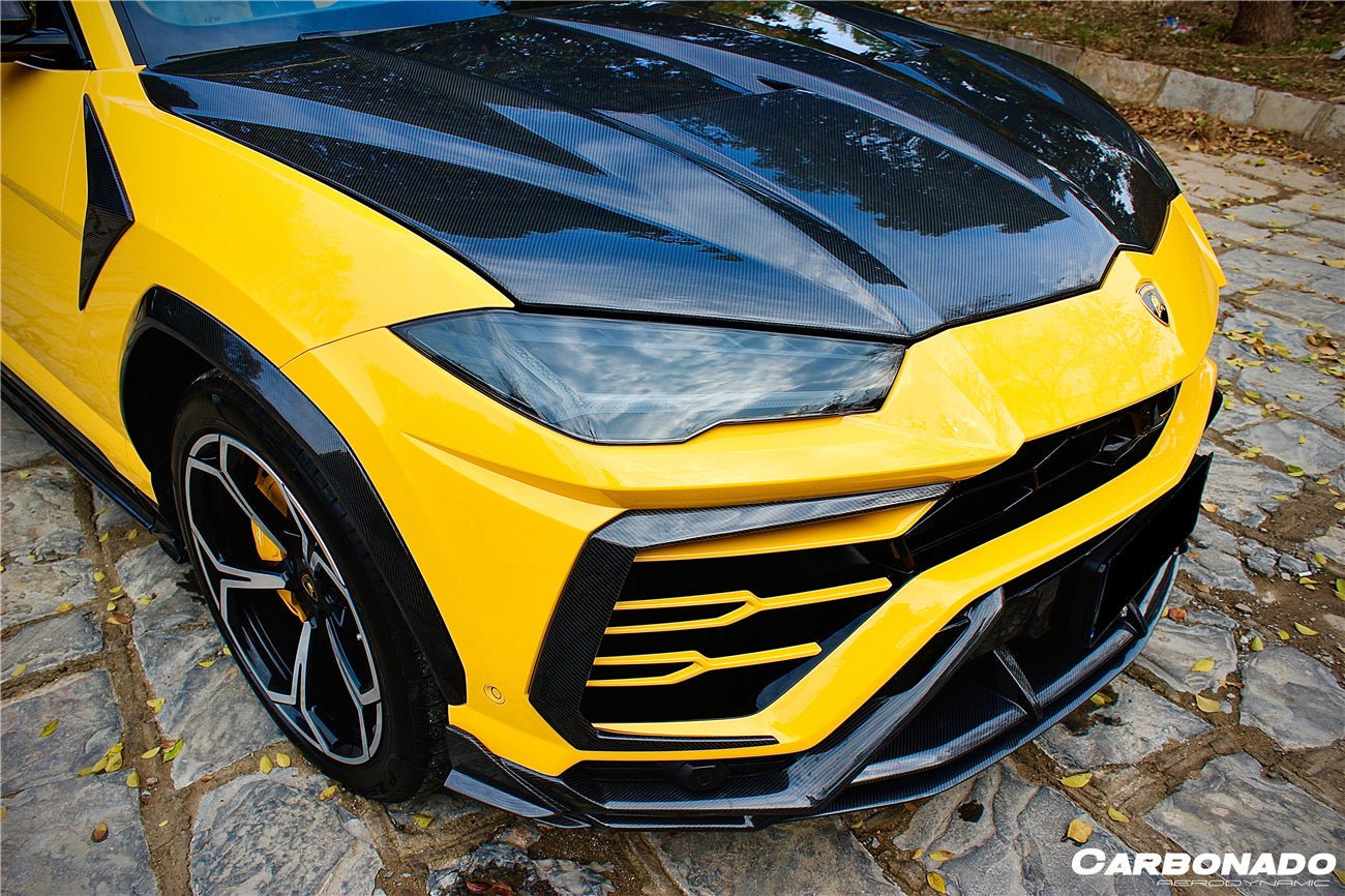 2018 - 2022 Lamborghini URUS TC Style Dry Carbon Fiber Front Lip Both UP and Down