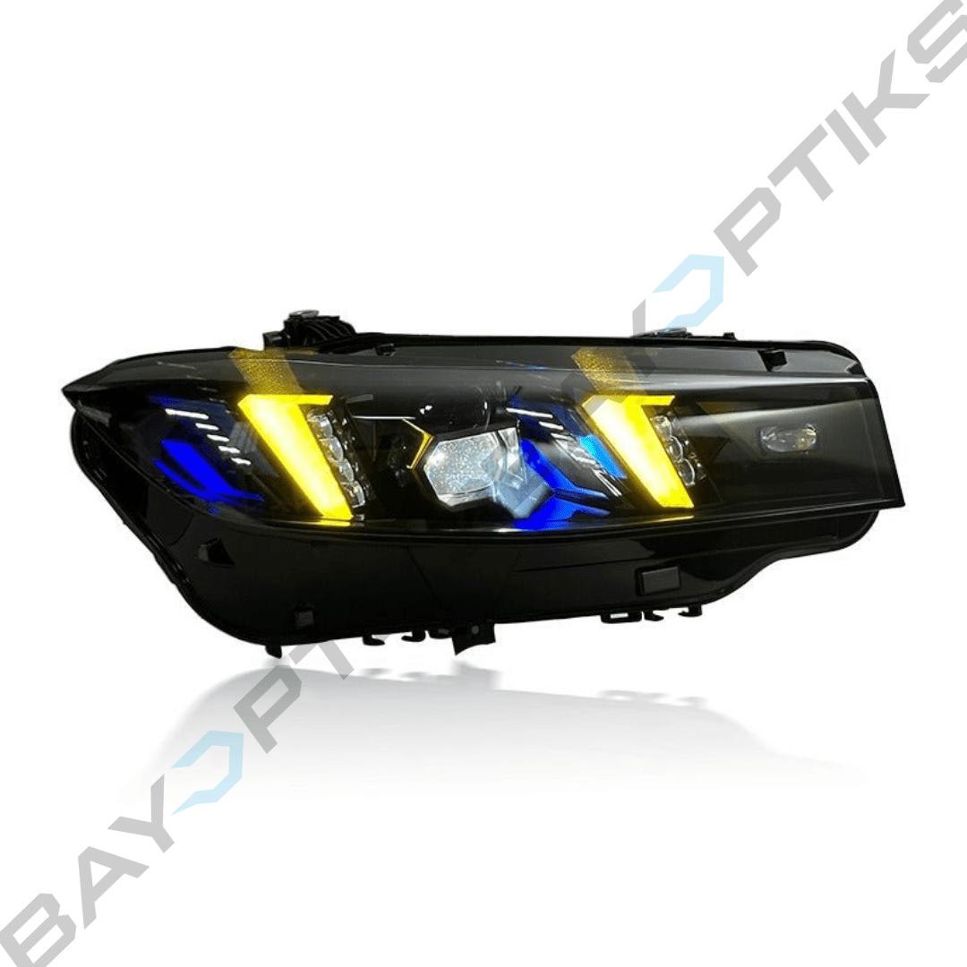BMW G20 Complete Snake Eyes Style CSL Yellow/White LED Headlights 2023 - 2025
