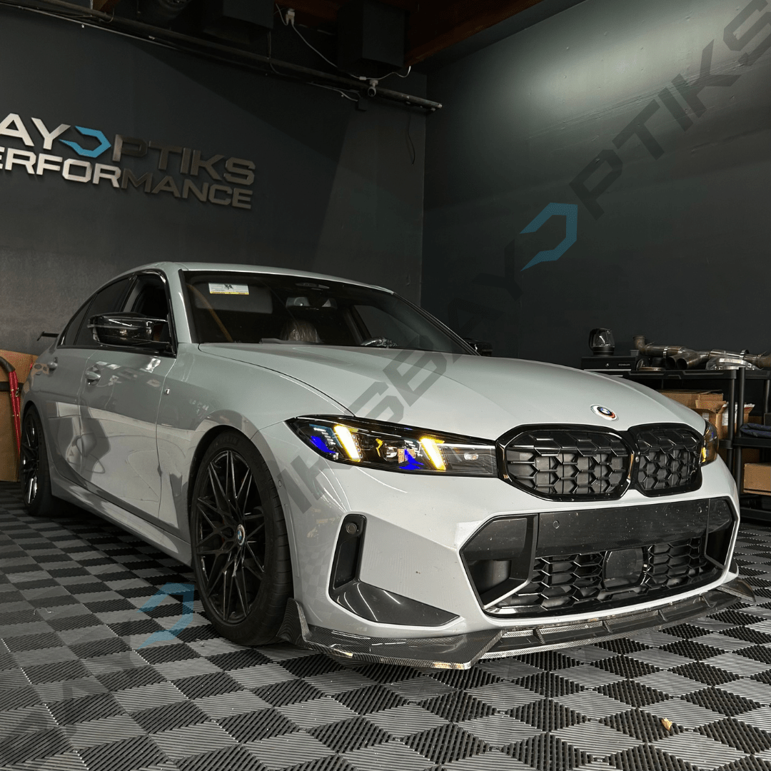 BMW G20 Complete Snake Eyes Style CSL Yellow/White LED Headlights 2023 - 2025