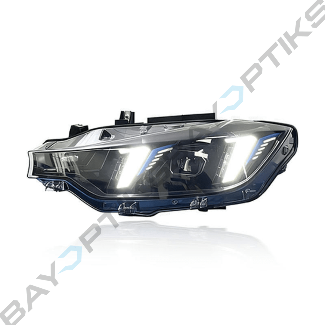 BMW 3 Series F30 Snake Eyes Style Dual Color LED Headlights 2012-2018
