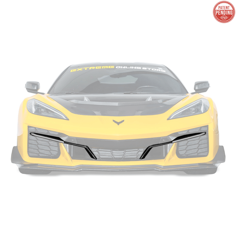 Chevrolet Corvette C8 Z06 Factory Style Carbon Fiber Front Grille Insert 2023-Up